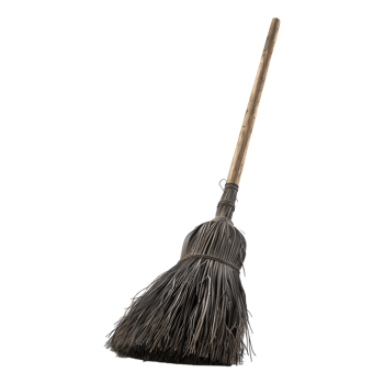 AI generated 3D Rendering of a Witch Flying Brush on Transparent Background - Ai Generated png