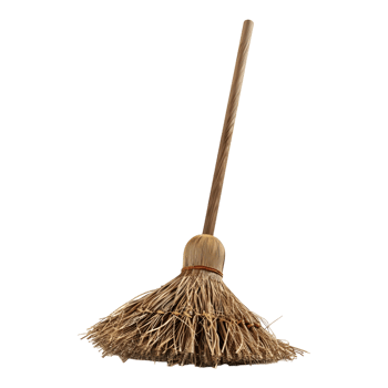 AI generated 3D Rendering of a Witch Flying Brush on Transparent Background - Ai Generated png