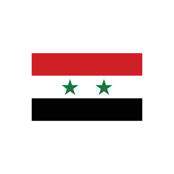 syria flag icon vector