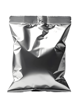 AI generated Blank chips packet for mockup isolated on transparent background. FREE PNG