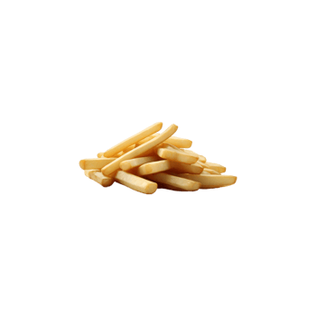 Fast food of Fries Potatoes isolated on transparent background png
