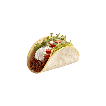 AI generated Taco isolated on transparent background generative ai png
