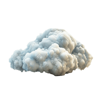 AI generated Cloud png isolated on transparent background