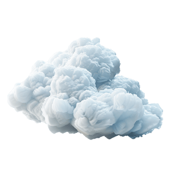 AI generated Cloud png isolated on transparent background