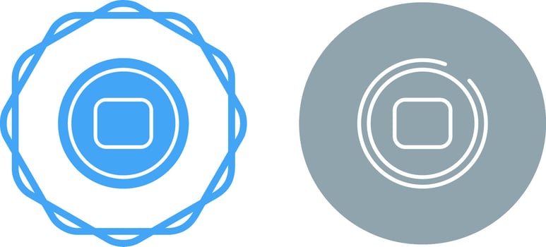 Stop Button Vector Icon