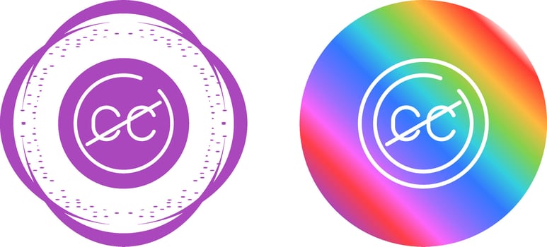 Closed Captions Circle Vector Icon