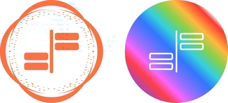 Horizontal Alignment Vector Icon