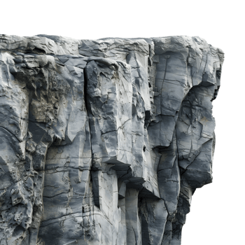 AI generated High Mountain Hill on Transparent background - Ai Generated png