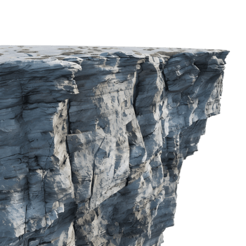 AI generated High Mountain Hill on Transparent background - Ai Generated png