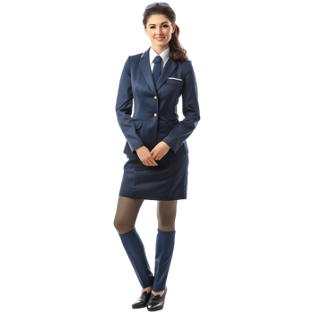 AI generated Female Airhostess or Stewardess on Transparent background - Ai Generated png