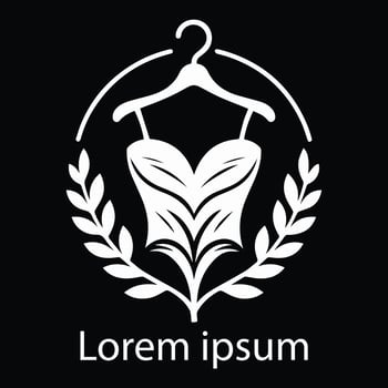 Female fashion logo or under garments logo for business and social media posts vector