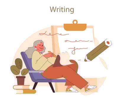 Retirees' Activities concept. vector