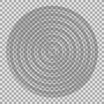 Ripple water top view vector