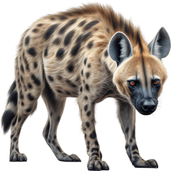 AI generated Colored-pencil sketch of a hyena. png