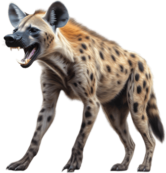AI generated Colored-pencil sketch of a hyena. png