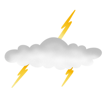 Cloud with lightning png