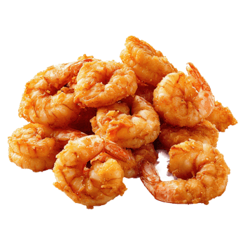 AI generated Fried shrimp isolated on transparent background png