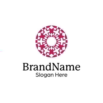 elegant and modern ornamental decorative pattern mandala logo vector