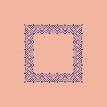 modern ornamental square frame border decorative pattern vector
