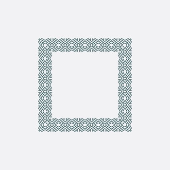 modern ornamental square frame border decorative pattern vector