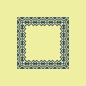 modern ornamental square frame border decorative pattern vector