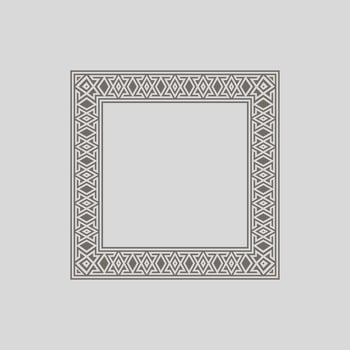 modern ornamental square frame border decorative pattern vector