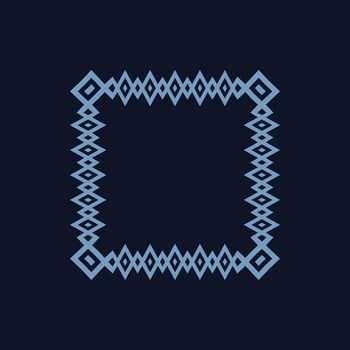 modern ornamental square frame border decorative pattern vector