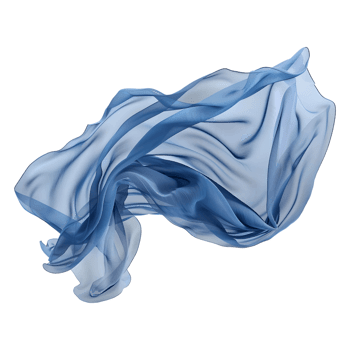 AI generated Silk Cloth in the Air on Transparent background - Ai Generated png