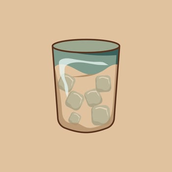 Islamic Ramadan vector graphic illustration of cold fresh drink. Suitable for Islamic nuanced design needs