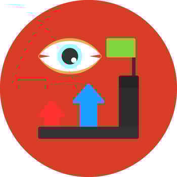 Vision Verve Flat Shadow Icon vector