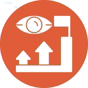 Vision Verve Glyph Circle Icon vector