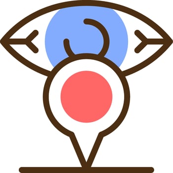 Vision Voyage Color Filled Icon vector