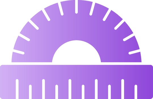 Scale Glyph Gradient Icon vector