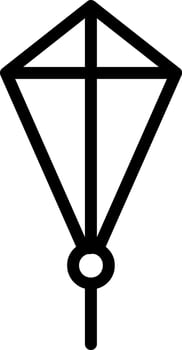 Kite Line Icon vector