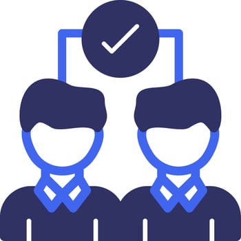 Team Solid Two Color Icon vector