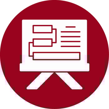 Training Glyph Circle Icon vector