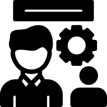 HR Glyph Icon vector
