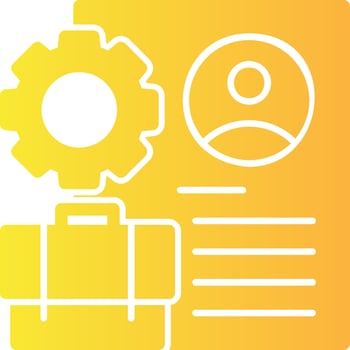 Portfolio Solid Multi Gradient Icon vector