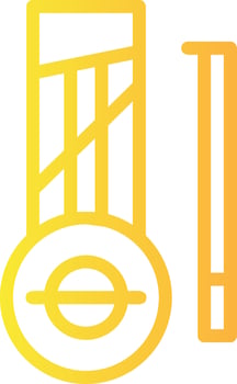 Guzheng Linear Gradient Icon vector