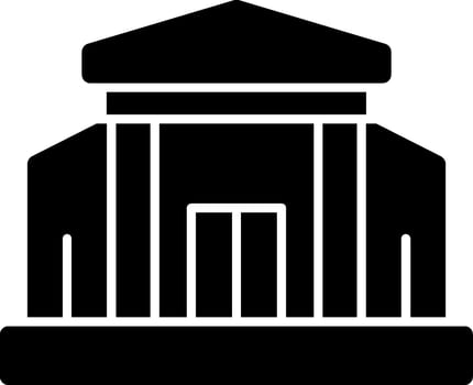 Museum Solid Multi Gradient Icon vector