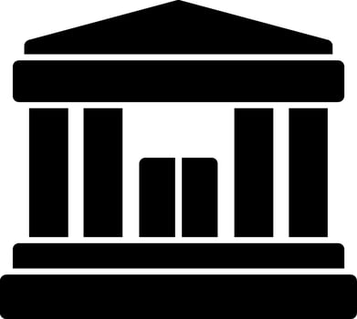 Bank Glyph Icon vector