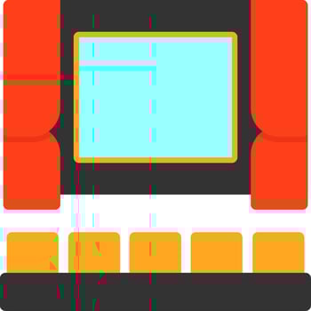 Cinema Flat Icon vector