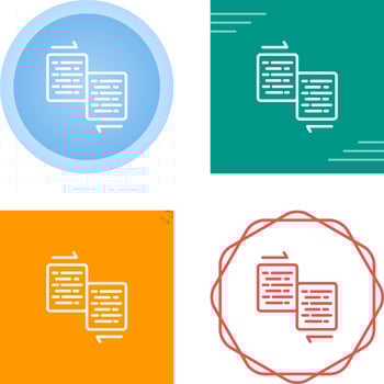 Document Merge Vector Icon