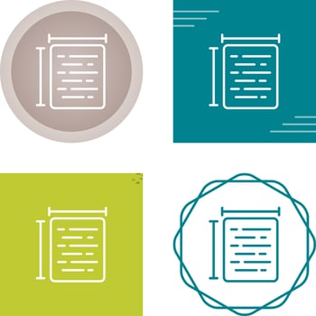 Document Size Vector Icon