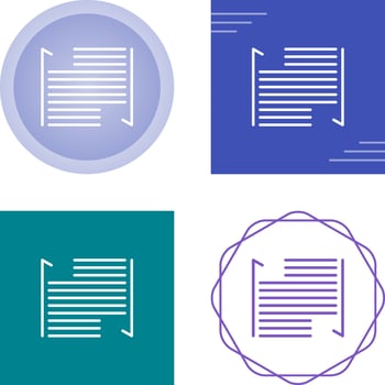 Indent Vector Icon