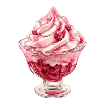 AI generated Shaved ice cream isolated on transparent background png