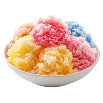 AI generated Shaved ice cream isolated on transparent background png