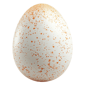 AI generated Chicken egg isolated on transparent background png
