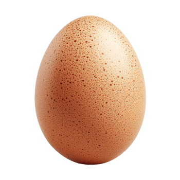 AI generated Chicken egg isolated on transparent background png