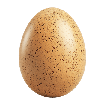AI generated Chicken egg isolated on transparent background png